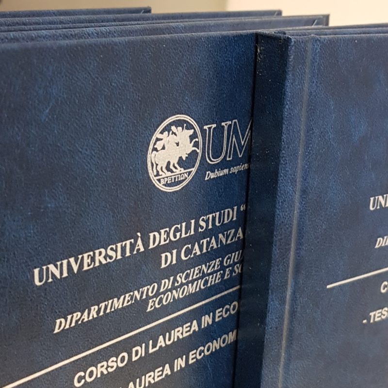 tesi di laurea catanzaro rilegatura